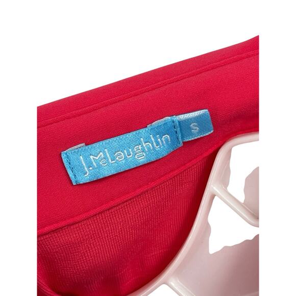 J McLaughlin Dress Coral Textured 3/4 Sleeve Size Small - Picture 10 of 12